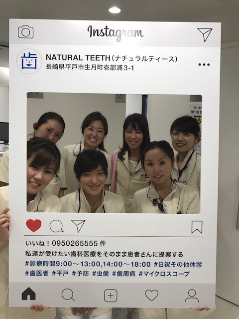歯科 SNSパネル 生月 歯医者 instagram