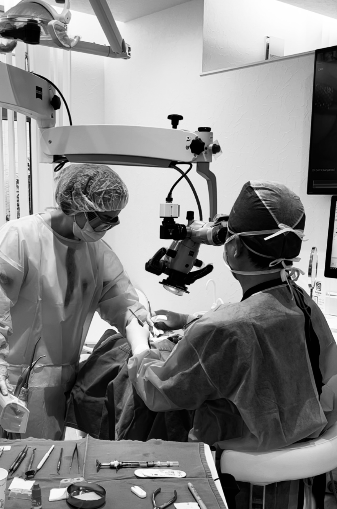 手術用顕微鏡 マイクロスコープ 結合組織採取 歯周病 長崎 佐世保 平戸 生月